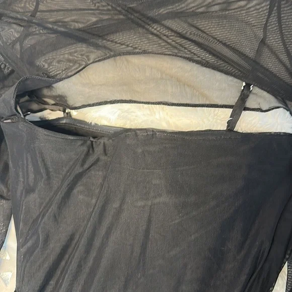 House of CB cecilia mini mesh cut out black dress - Picture 6 of 10